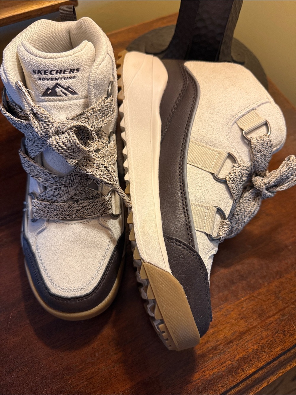 Skechers Relaxed Fit: Yana-Collins Landing Natural/Brown Boot 8 - Picture 3 of 7